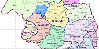אתיופיה gondar מפה