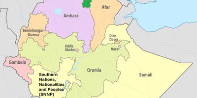 אתיופיה, tigray מפה