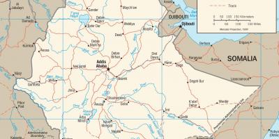 אתיופי דרך רשת מפה